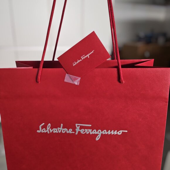Salvatore Ferragamo Authentic Gift Empty Shopping Bag with envelope gift card - Picture 4 of 5